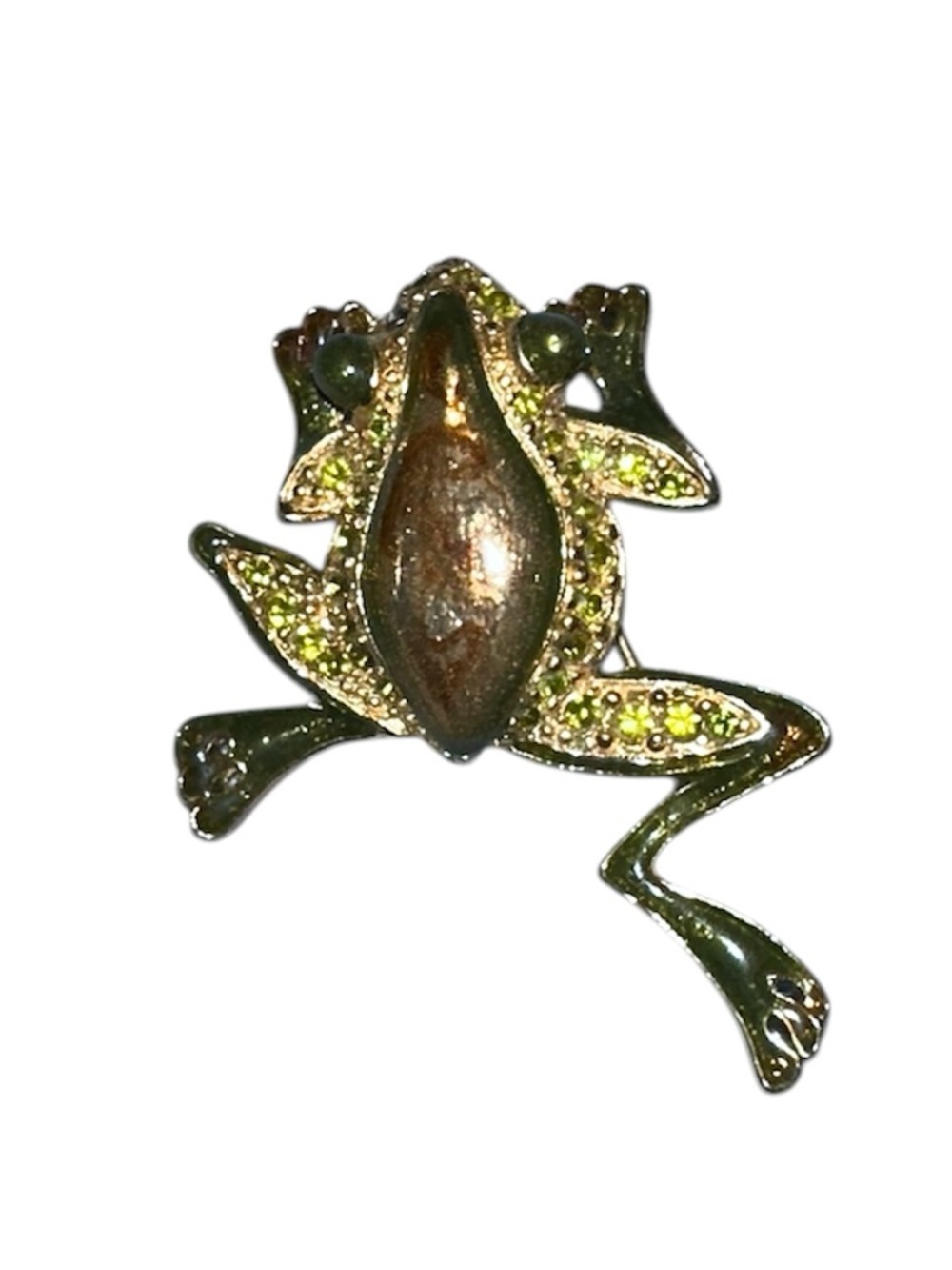 Vintage frog brooch